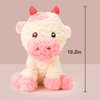 YANJOONJOON Strawberry Cow Stuffed Animal Plush Toys,Soft Cute Stuffed Animals Birthday,Pink Kawaii Cow Plushie Pillow Doll for Kids Boys Girls 11Inch