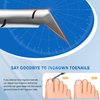 BEZOX Toenail Clippers for Ingrown Toenail Prevention, Straight Blade Podiatrist Nail Clippers for Thick Nails, Ergonomic Finger Nail Clippers for Adults, Seniors, Men and Women - Black