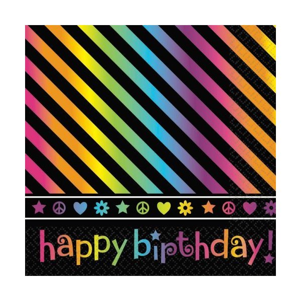 Luncheon Napkins | Neon Collection | Birthday