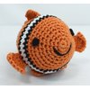 Dog Teeth Cleaning Cotton Crochet Squeaky Dog Toy for Small Dog - Clown Fish