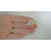 Small silver gold metal viking celtic alligator hair clip for fine thin hair (Primary color: Silver, Clip quantity: 2 Clips)
