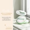 NOWATER Tea Tree Day-day Tone-up Sun Cushion (SPF50+, PA++++) | Sun Protection | #23 Cushion Foundation | Hyaluronic Acid, Niacinamide | Korean Make up for face (0.88 fl.oz) (#23 Natural light)