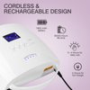 NailFace Cordless UV LED Nail Lamp, Rechargeable 66W UV Light Nail Curing Lamp for Gel Nail Acrylic Polish with Auto Sensor & 5 Timer for Home & Salon