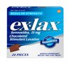 Ex-Lax Regular Strength Sennosides - 15mg, Stimulant Laxative Chocolated Pieces for Gentle overnight relief, 24 pieces (Pack of 10)