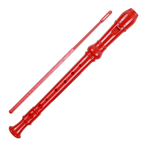 Soprano Recorder Descant Flauta Recorder 8 Hole ABS Clarinet German Style Treble flute C Key With Fingering Chart Instructions with Cleaning Rod Bag