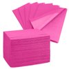 Disposable Dental Bibs 13"x18" 125 Count (Pack of 1) - 3 Ply Waterproof Tattoo Bib Sheet for Patients - Dentist or Medical Tray Cover and Nail Table Cover Supplies, Fuchsia Hot Pink