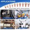 SQQHXX 150Pcs Terminal Connectors,Copper Wire Lugs,Used on AWG12-10 8 6 4 2 Cable,Heat Shrink Set,Bare Copper Eyelets,Ring Terminals Connectors,64Pcs Battery Lugs Ends and 86Pcs Shrink Tubing