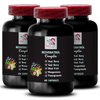 Elderberry Power - RESVERATROL COMLEX - Daily Energy, Pomegranate Strength, Grape Skin Power, Goji Berry Shine, Acai Berry Strength, Hydration Balance, Flavorful Energy 3 Bottles 180 Capsules