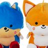 Hallmark Better Together Sega Sonic The Hedgehog Magnetic Plush Toys (Sonic and Tails) Set of 2, Gift for Kids and Fans