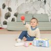 CRICBABY My First Cricket Kit | Organic Soft Plush Toy | Gift Baby and Infant 0-2 Years | 3 Soft Sensory Cricket Balls-Rattle, Crinkle, Squeaker & 1 Rainbow Rattle Cricket Bat | Safe, Fun, Educational