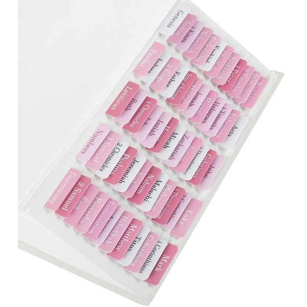 Bible Tabs for Women and Girls,Bible Study Journaling Supplies,Old and New Testament Bible Book Index Tabs for Christian Gift
