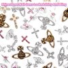 50Pcs 3D Silver Gold Planet Nail Charms Gems, Multi Styles Planet Saturn Cross Star Diamond Nail Gems Nail Jewelry Alloy Nail Rhinestones Charms for Nail Art DIY Jewel Accessories