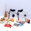 BinaryABC Halloween Dollhouse Miniature Garden Accessories,Halloween Mini Fairy Garden Accessorie,Halloween Village Accessories Mini Halloween Decorations,26Pcs