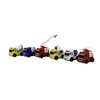 6 PCS Friction Power City Builder Construction Cars for Kids Boys Girls with Police Car, Ambulance, Fire Truck, Concrete Mixer Truck, Crane, Excavator