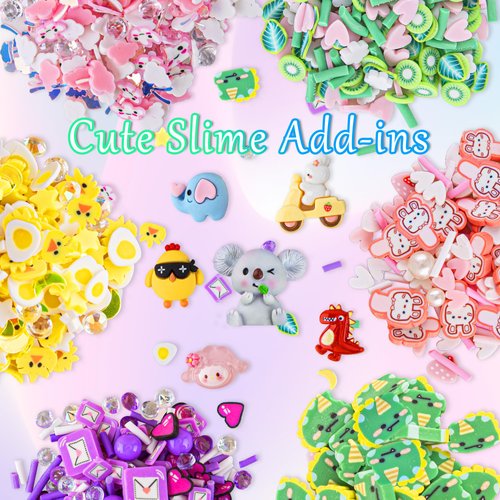 6 Pack Animal Slime Kit, 20 FL OZ Bingsu Slime for Kids, Good Stretchy & Non-Sticky Crunchy Slime Pack Sensory Toys, Slime Party Favors for Girls & Boys Ages 8-12, Birthday Easter Hallowmas Gift