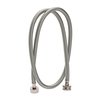 Fluidmaster B9WM48 Washing Machine Connector, Braided Stainless Steel - 3/4 Hose Fitting x 3/4 Hose Fitting, 4 Ft. (48-Inch) Length