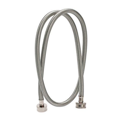 Fluidmaster B9WM48 Washing Machine Connector, Braided Stainless Steel - 3/4 Hose Fitting x 3/4 Hose Fitting, 4 Ft. (48-Inch) Length