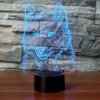Idee Monto 3D Illusion Lamps Animal Langtou Shape LED Desk Table Night Light 7 Color Touch Lamp Kiddie Kids Children Family Home Office Childrenroom Theme Decoration (Langtou)