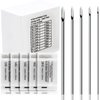 Lyuxzad Ear Nose Piercing Needles 50Pcs Mixed Piercing Needles 12G 14G 16G 18G and 20G Hollow Needles for Ear Nose Navel Belly Nipple Lip Tongue Piercing Kits Piercing Tools (Mixed-50pcs)