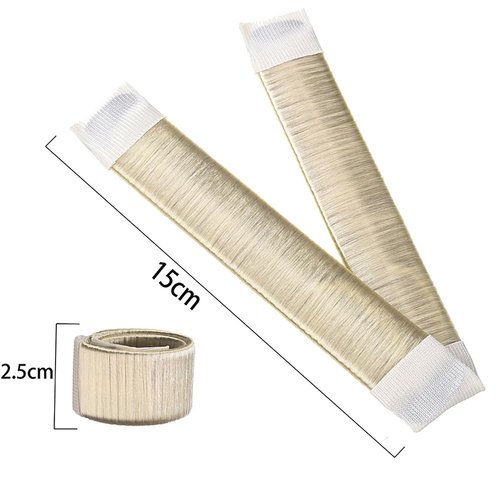 Aisonbo Hair Bun Maker, Size 5.9 inch Magic Bun Shaper Donut Hair Styling for Kids Curler Roller Dish Headbands,3 Pack,Blonde