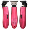 Supreme Trimmer T Shaper DLC Trimmer for Men (120 Min Run Time) Low Noise Professional Barber Trimmer for Sensitive Skin, Kids & Elderly – Men’s Cordless Beard Trimmer | ST5205 Pink