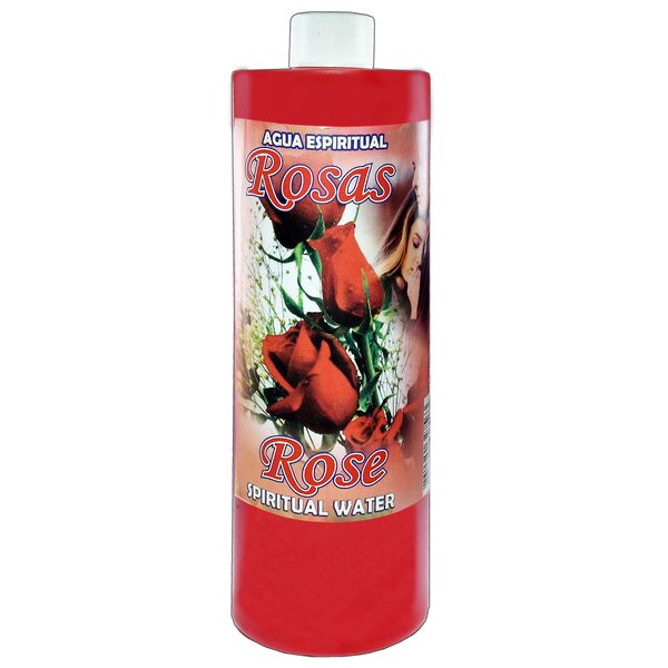 3 BOTTLES ROSE SPIRITUAL WATER-ROSAS AGUA ESPIRITUAL 16OZ-WICCA-MAGICK-PAGAN