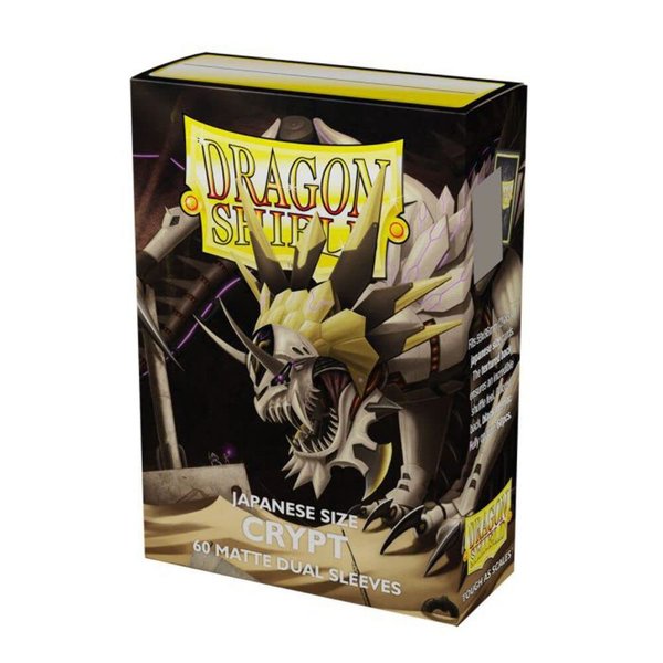 Arcane Tinmen Dragon Shield Sleeves– Matte Japanese: Dual Crypt 60CT- Card Sleeves are Smooth & Tough - Compatible with Yugioh & Cardfight Vanguard (AT-15152)