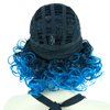 Lydell 12" Super Curly Wigs Ombre Black Blue Hair Synthetic Headband Wigs (1+T4330)