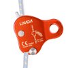 LIXADA Rock Climbing Ascender Ultralight Fall Arrest Protection Belay Device Self-Locking 8-13MM Rope Grip Clamp for Outdoor Climbing and Rescue (Orange)