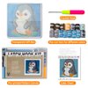 YP Latch Hook Kits for Kids Adults DIY Rug Tapestry Kits with Printed Canvas Embroidery Kits Festival Gifts Home Decoration (Penguin,11.8inch X 11.8inch)