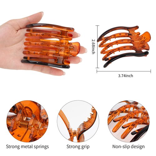 GAFATORY 4 Pieces Hair Claw Clips