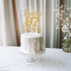 Happy 97th Birthday Cake Topper, 97th Birthday Decorations for Men/Women, Cheers to 97 Years, 97 Fabulous, 97th Happy Birthday Party Supplies Gold Glitter