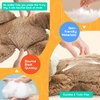 BELLOCHIDDO 15.7 inch Plush Toys, Cute Dog Stuffed Animals Shape Big Hugging Pillow Soft Toy, Super Soft Cartoon Toy Gifts for Bedding Kawaii Pillow （Brown）