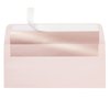 Best Paper Greetings 50-Pack #10 Blush Pink Envelopes with Metallic Rose Gold Foil Lining for Party Invitations, Mailing Business Letters, Invoices, Baby Showers, Weddings (4 1/8 x 9 1/2 in)
