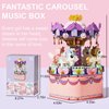 RIXINC Rotating Carousel Model Building Sets with Music Box, Girls Toys 6 7 8 9 10 11 12 13 14 Years Old and up, Toys for Girls Christmas and Birthday Gifts for Adults and Kids (874pcs)
