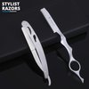 Marhaba AS Silver Hair Cutting Scissors for Men and Women,10 Pieces Hair Cutting kit, Hair Cutting and Thinning Shears, Stainless Steel Barber Scissors for Hair with Cape and Feather Razor