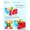ROXENDA Speed Cube Set, Magic Cube Set of 2x2x2 3x3x3 Pyramid Cube Smooth Puzzle Cube (Stickerless)