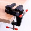 Eyech Mini Table Clamp Portable Work Bench Vise, Small Bench Vice Aluminum Miniature Jewelers Hobby Clamps Craft Repair Tool