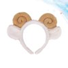 PRETYZOOM Spiral Hair Ties Plush Goat Sheep Hair Bands Plush Sheep Headband Sheep Horn Ear Headband Cartoon Animal Headband Hair Styling Party Favors (Yellow) Womens Hats Winter Womens Headbands
