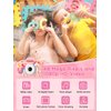 Knagsfa Kids Camera Toys for 3-12 Year Old Girls Boys,Children Digital Video Camcorder Camera with Cartoon Soft Silicone Cover, Best Birthday Festival Gift for Kids - 32G SD Card Included, Pink