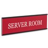 Engraving Providence Personalized Desk Name Plates - Custom Office Wall or Desk With Aluminum Holder Two Lines of Laser Engraved Text, 2" x 8"