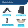PetSafe 2-Pet Meal Splitter with Bowl - Easily Cleaned, BPA-No, Food-Grade Material -for PetSafe Smart Feed and Healthy Pet Simply Feed - Mess-No Food Dispensing -Includes Privacy Panel,One Size,Black