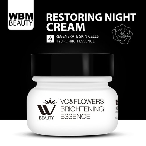 WBM Restoring Night Cream For Face | Anti-Aging Cream Moisturizer | Skin Renewing Face Cream With Hydro-Rich Essence | 1.7 Oz