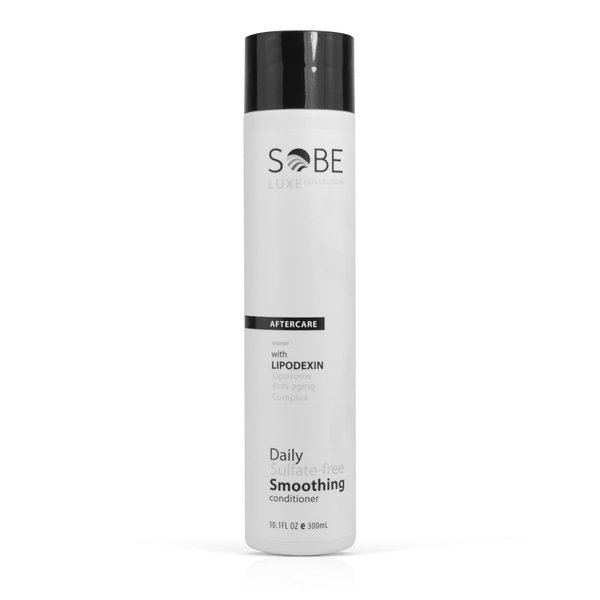 SOBE LUXE - Smoothing Conditioner for Treated Hair, Sulfate Free,10 Oz - Moisturizes, Protects Color and Repair - Keratin, Panthenol, Collagen, Proteins, Peptides, Vitamin E and Jojoba Oil