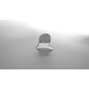 Small mini heart silver metal hair claw clip (Clip quantity: 1 clip)