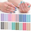SILPECWEE 16 Sheets Nail Polish Strips Self Adhesive Nail Polish Stickers Full Nail Wraps for Women Gel Nail Strips Fingernails Manicure Sticker Nails with 1pc Nail File (Elegant Style)