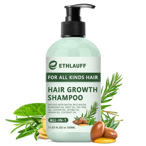Rosemary Shampoo for Thinning Hair - Vegan Volumizing Shampoo for Fine Hair with Biotin and JOJOBA Oil, Hair Growth Shampoo For Hair Loss- Free from Sulfate, Silicone, and Paraben 11.8 oz