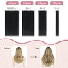 HUAYI Black Clip in Hair Extensions Real Human Hair 22 Inch Jet Black Hair Extensions Clip ins Human Hair Natural Hair Extensions Clip in Full Head 7pcs 70G (22In 7pcs 70g)