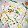 Sparkle and Bash Safari Party Decorations, White Goodie Bags (5 x 7.5 In, 100 Pack)