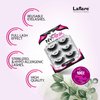 Laflare 100% Real Mink Lashes, 3D NY Mink Eyelashes, Hand-Rowing Natural Long Wispy False Lashes for Luxury Makeup, Natural, Light,Trendy, Reusable (NY67, VALUE PACK)